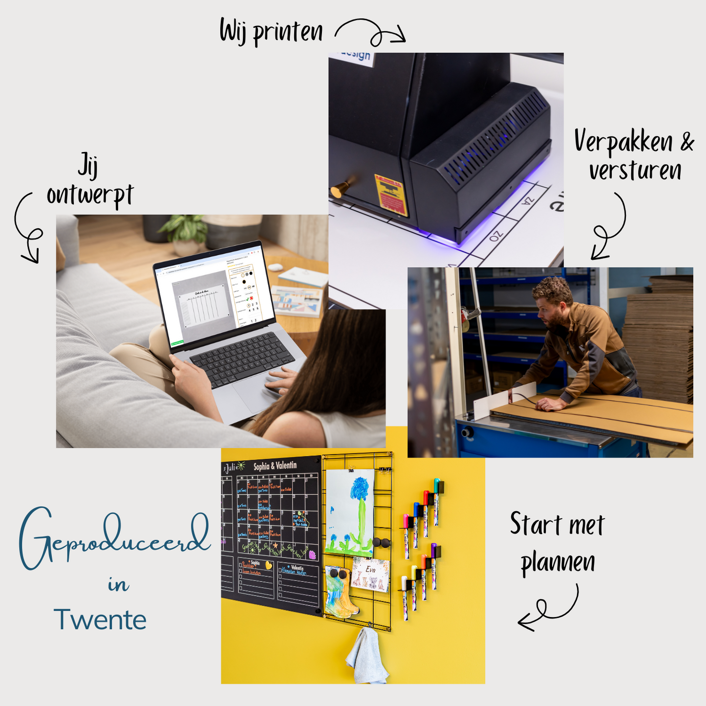 Magnetische Verticale Weekplanner