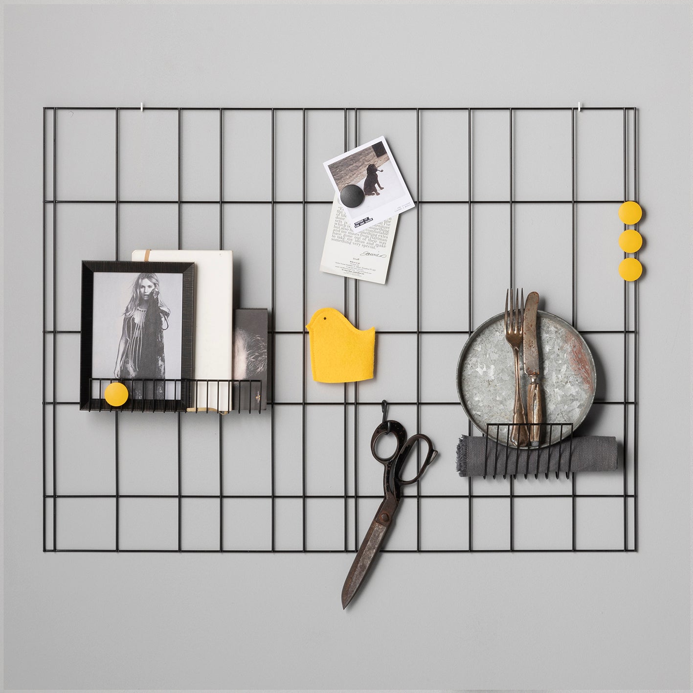 Wandrek Zwart 80x60 cm