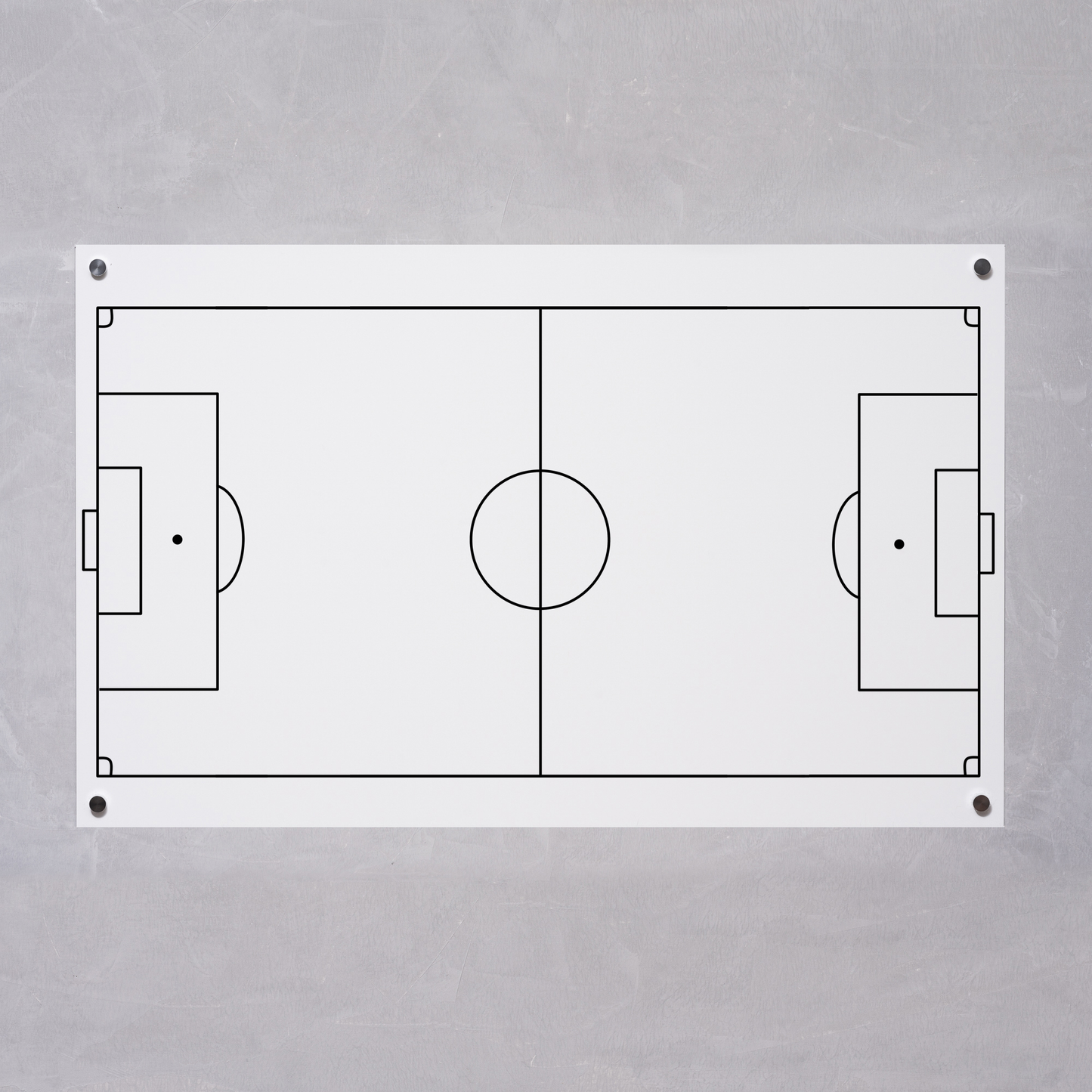 Tableau tactique de football horizontal