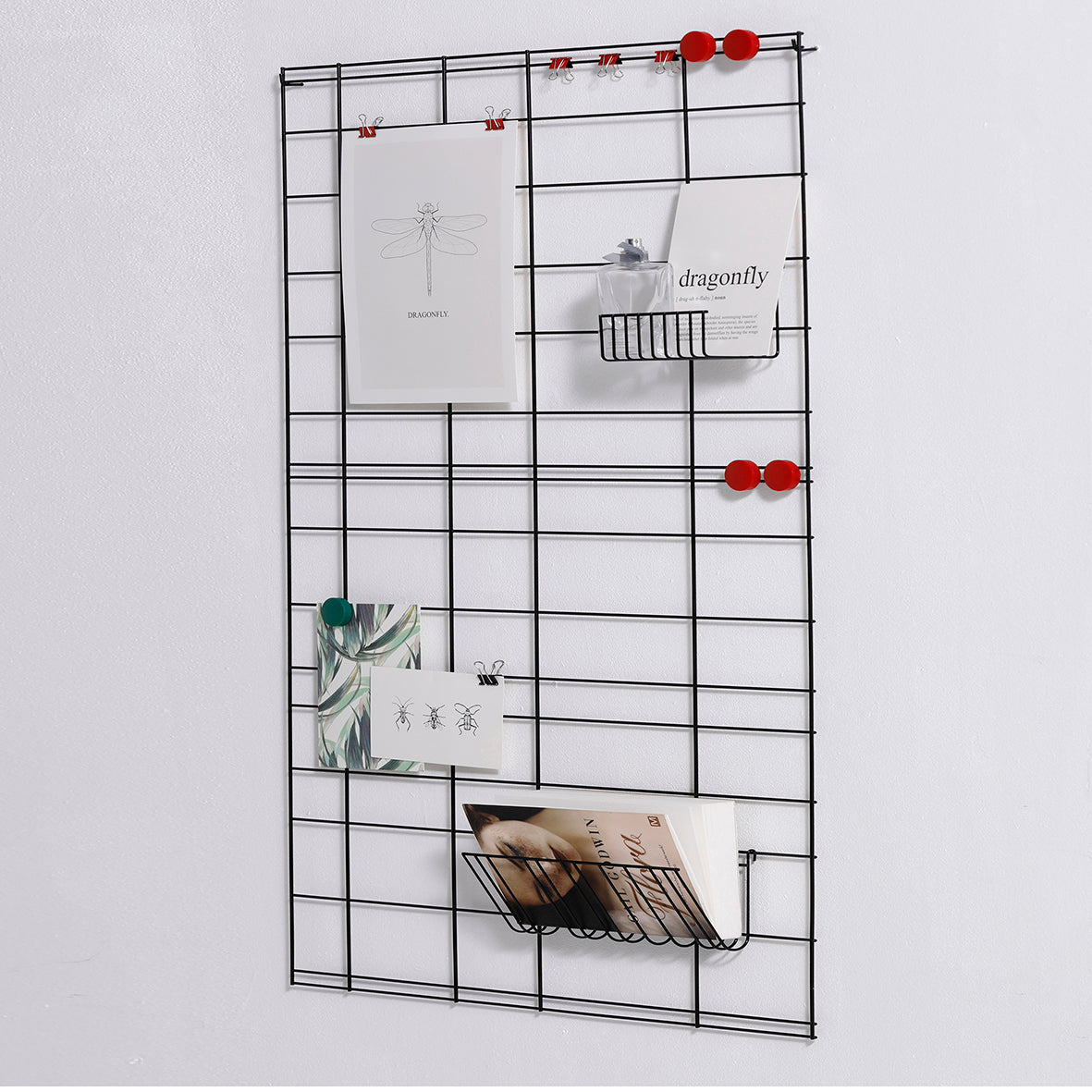 Zwarte metalen wandrek 40 x 180 cm – New York Zwarte metalen wandrek 40 x 180 cm – New York